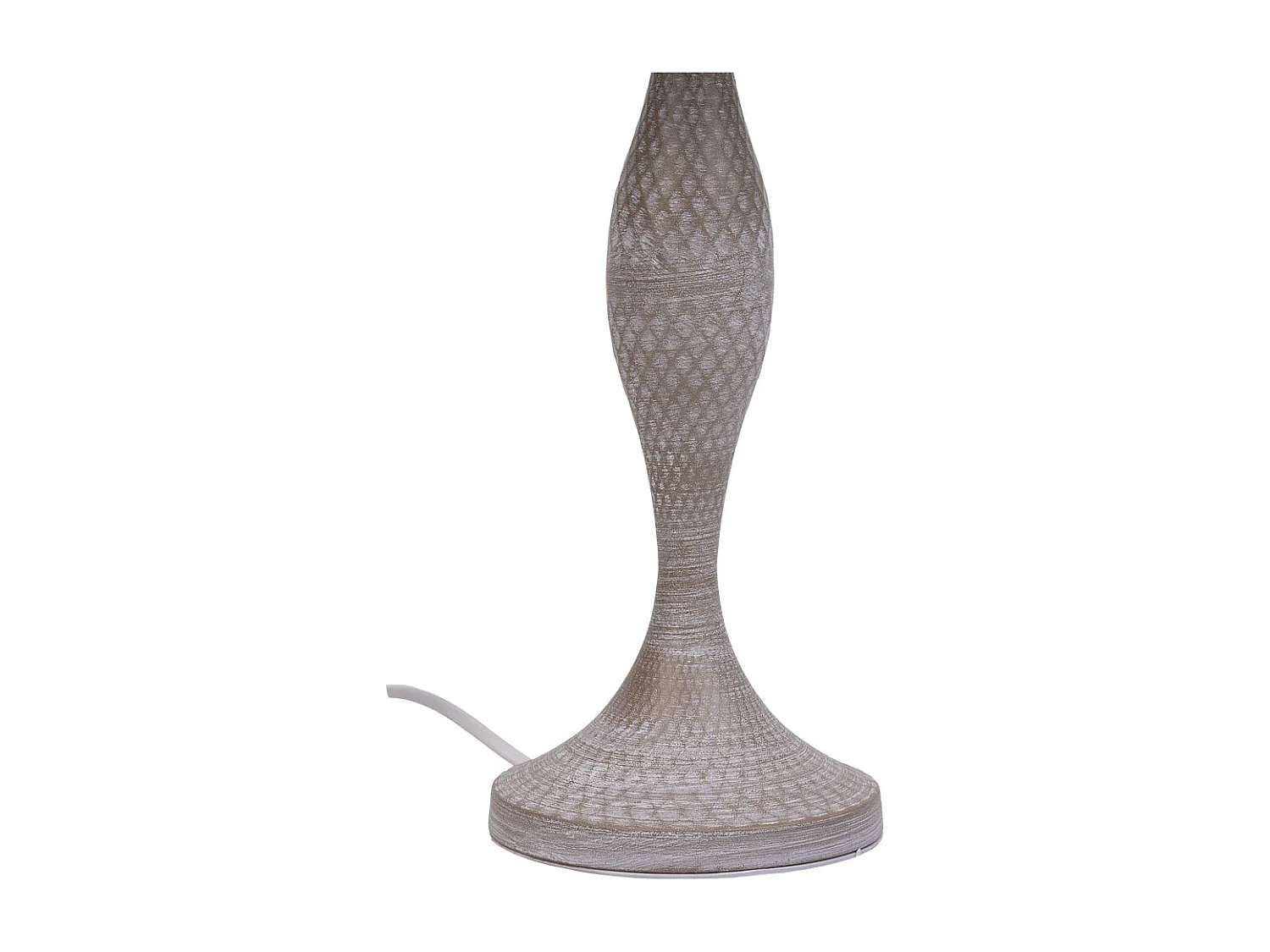 Lámpara de mesa de metal gris 23x23x46