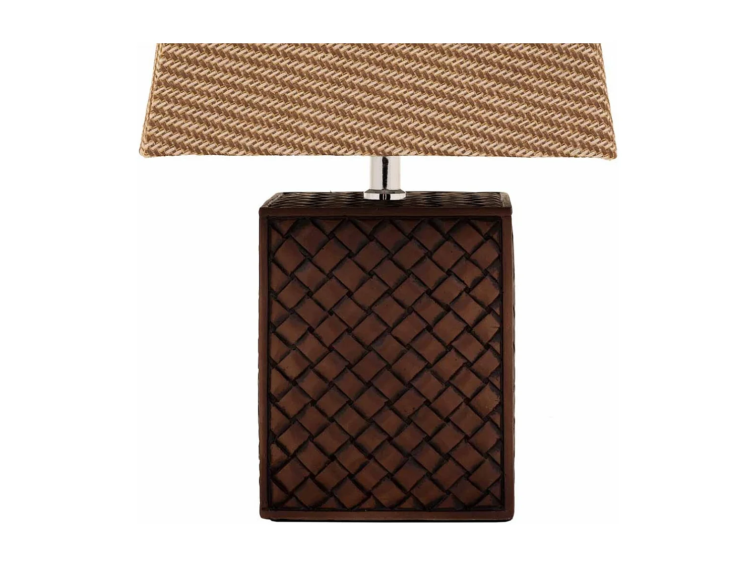 Braune Tischlampe aus Polyresin