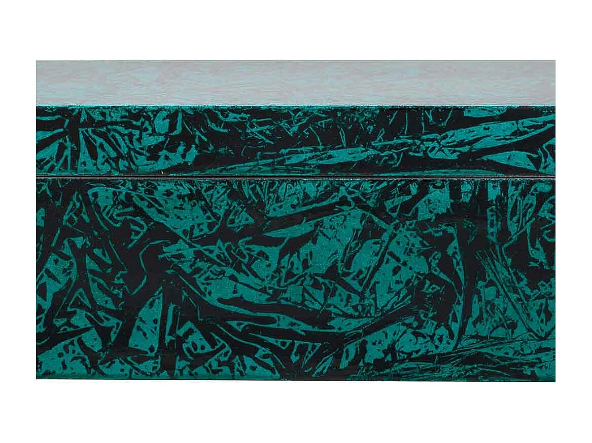 Blaue Keramikbox 20x12x8h cm