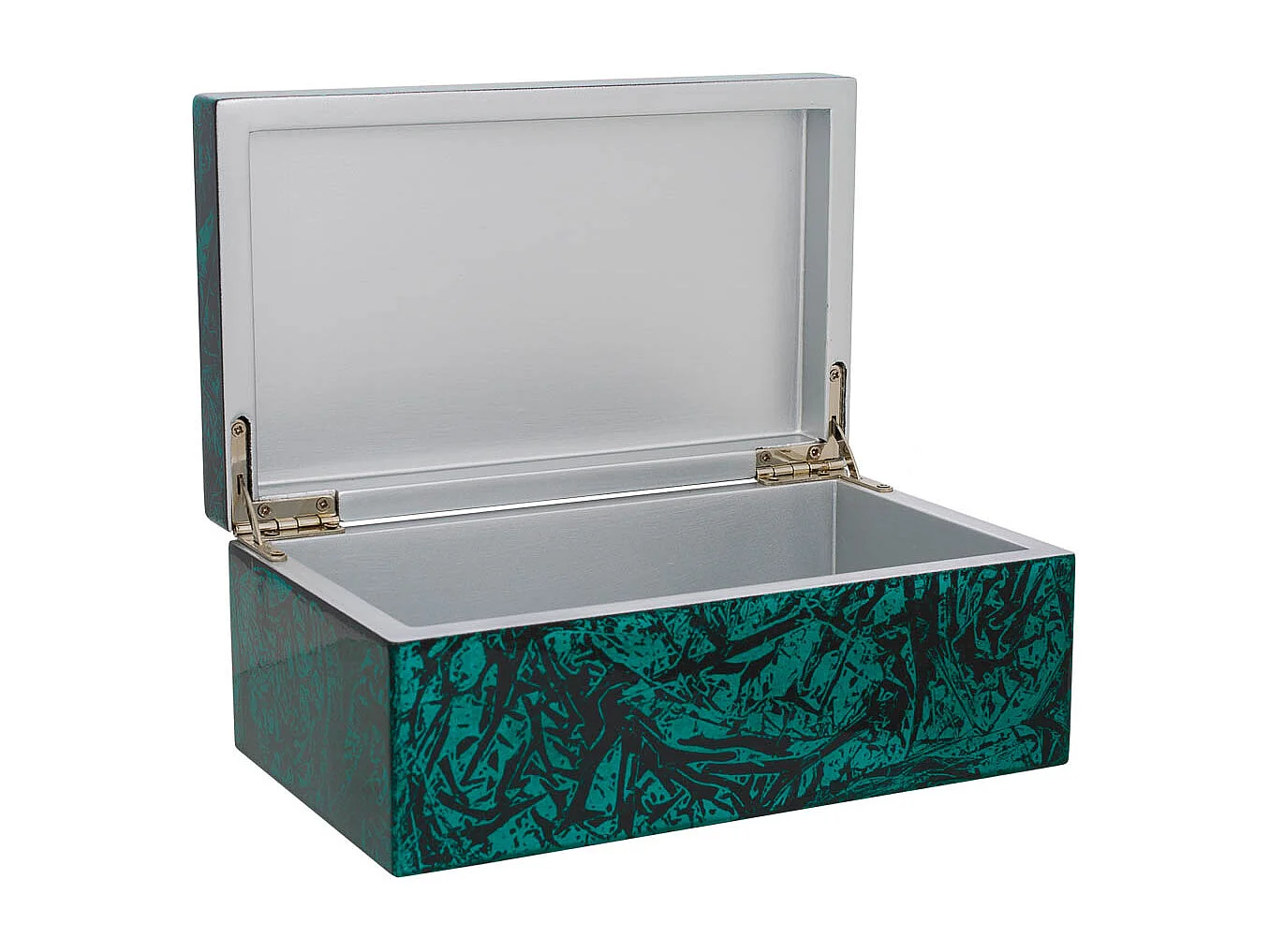 Blaue Keramikbox 20x12x8h cm