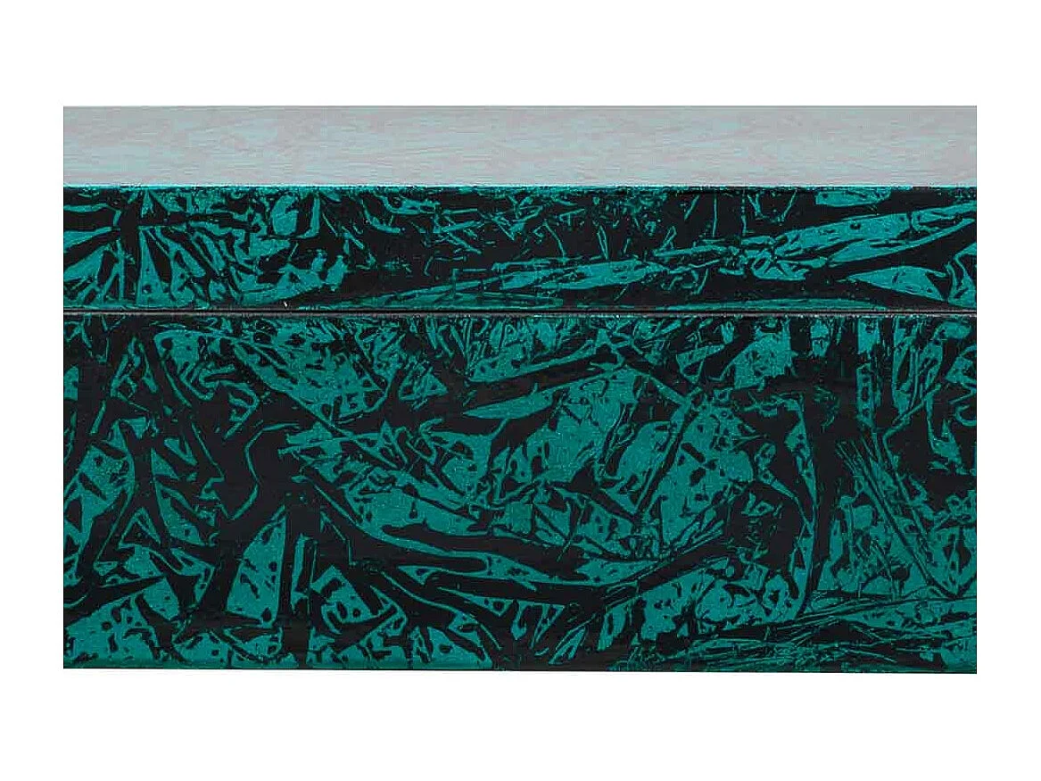 Scatola in ceramica blu 20x12x8h