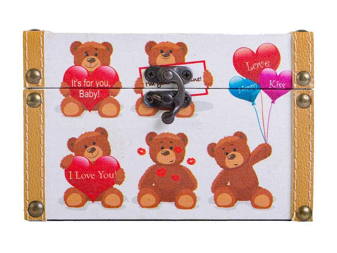 Porta Joias Urso 16,5x11,5x10,5hcm