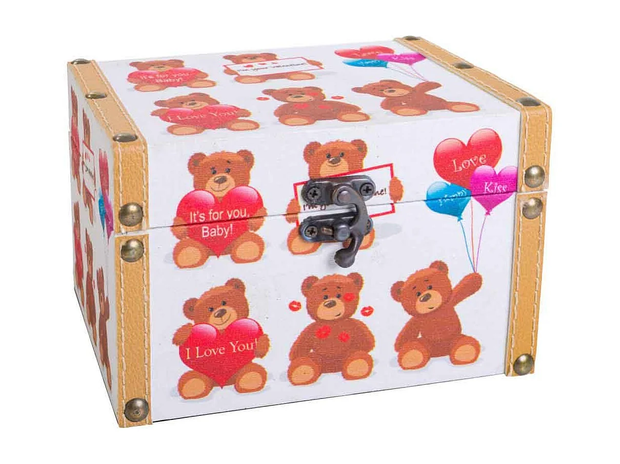 Porta Joias Urso 16,5x11,5x10,5hcm