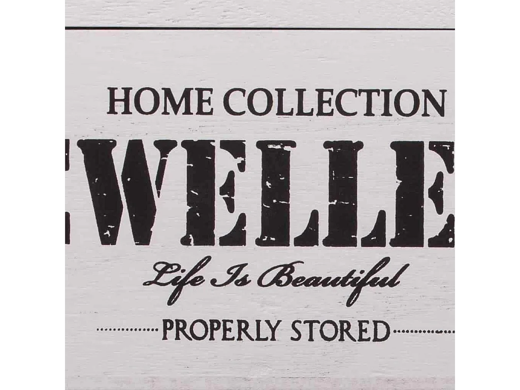 Portagioie in legno laccato bianco 24x17x9h