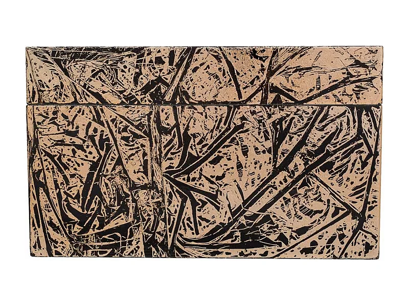 Caixa cerâmica dourada 25x25x15