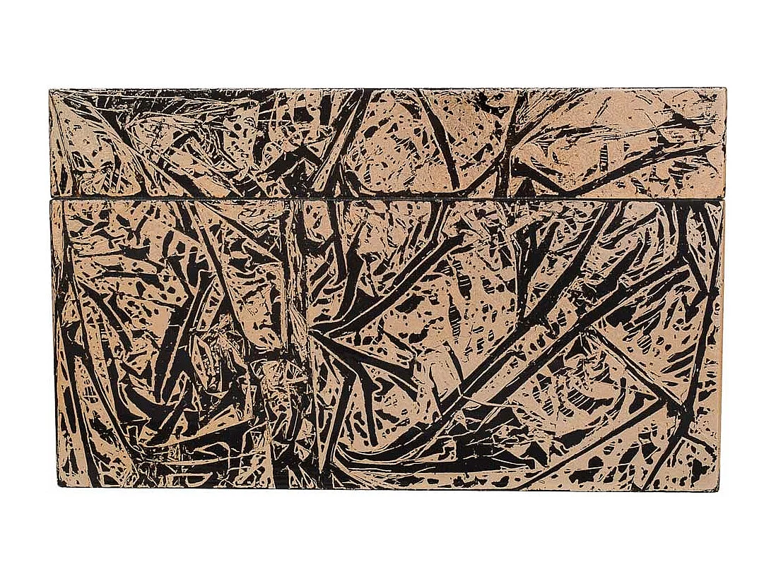 Goldene Keramikbox 25x25x15h cm