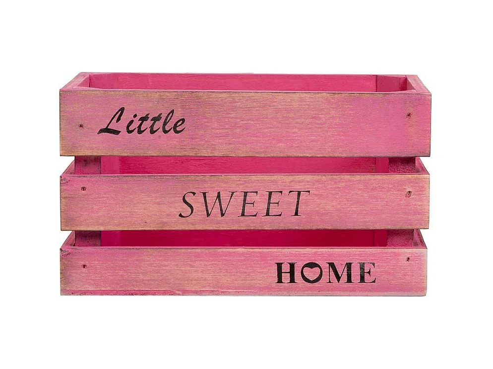 Coffret en bois rose 18x12x10h
