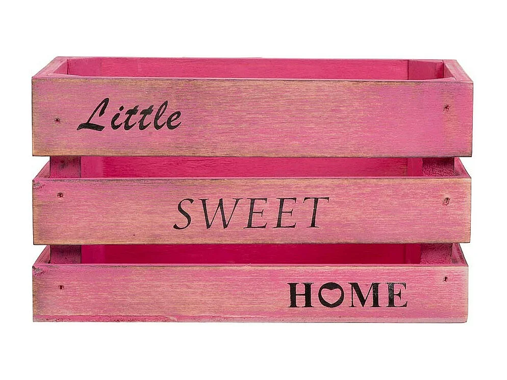 Coffret en bois rose 18x12x10h