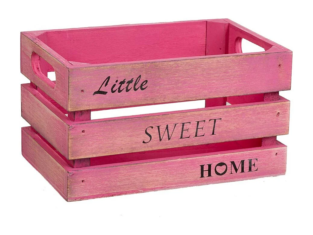 Cassetto in legno rosa 18x12x10h