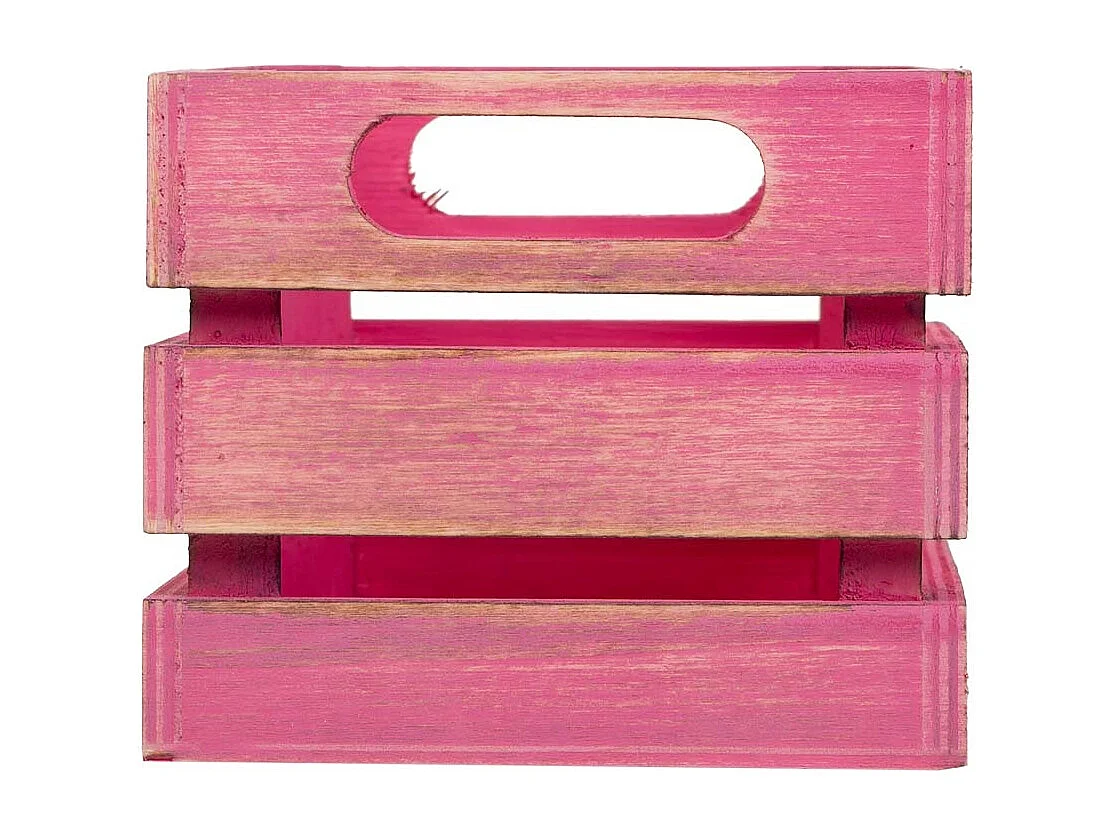 Cassetto in legno rosa 18x12x10h