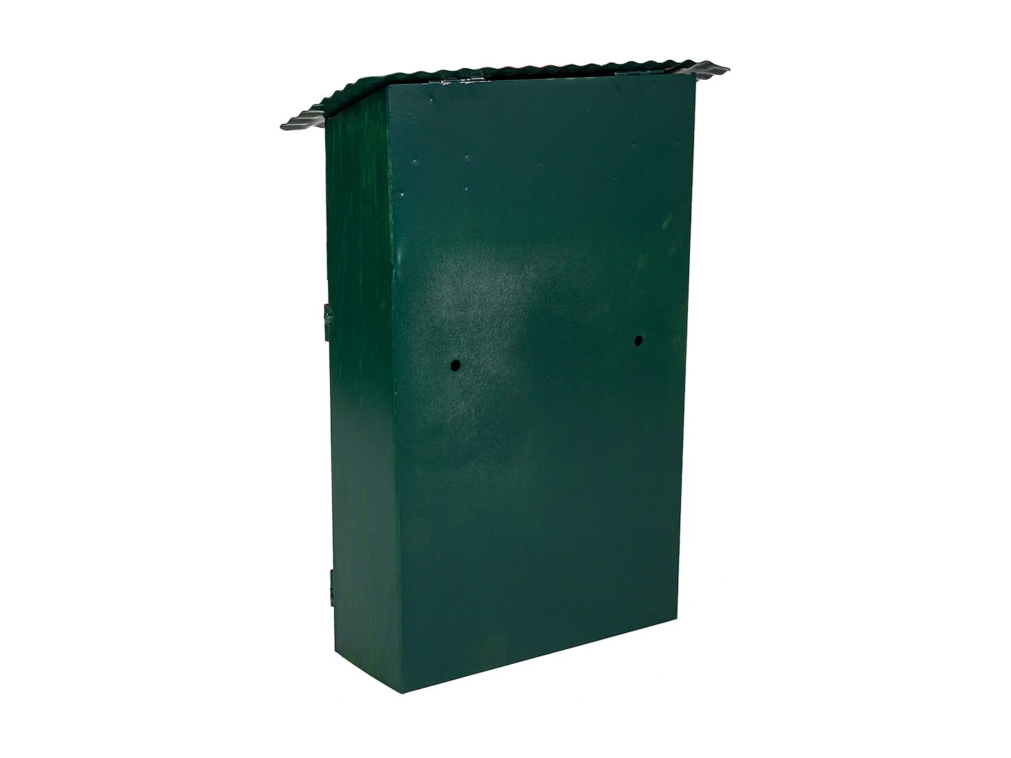 Boîte aux lettres en métal vert 27x11x37h