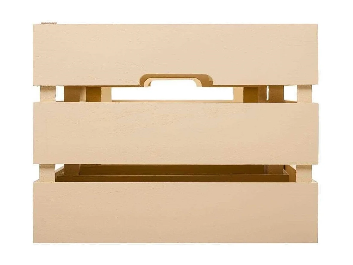 Set mit 3 Schubladen aus beige lackiertem Holz