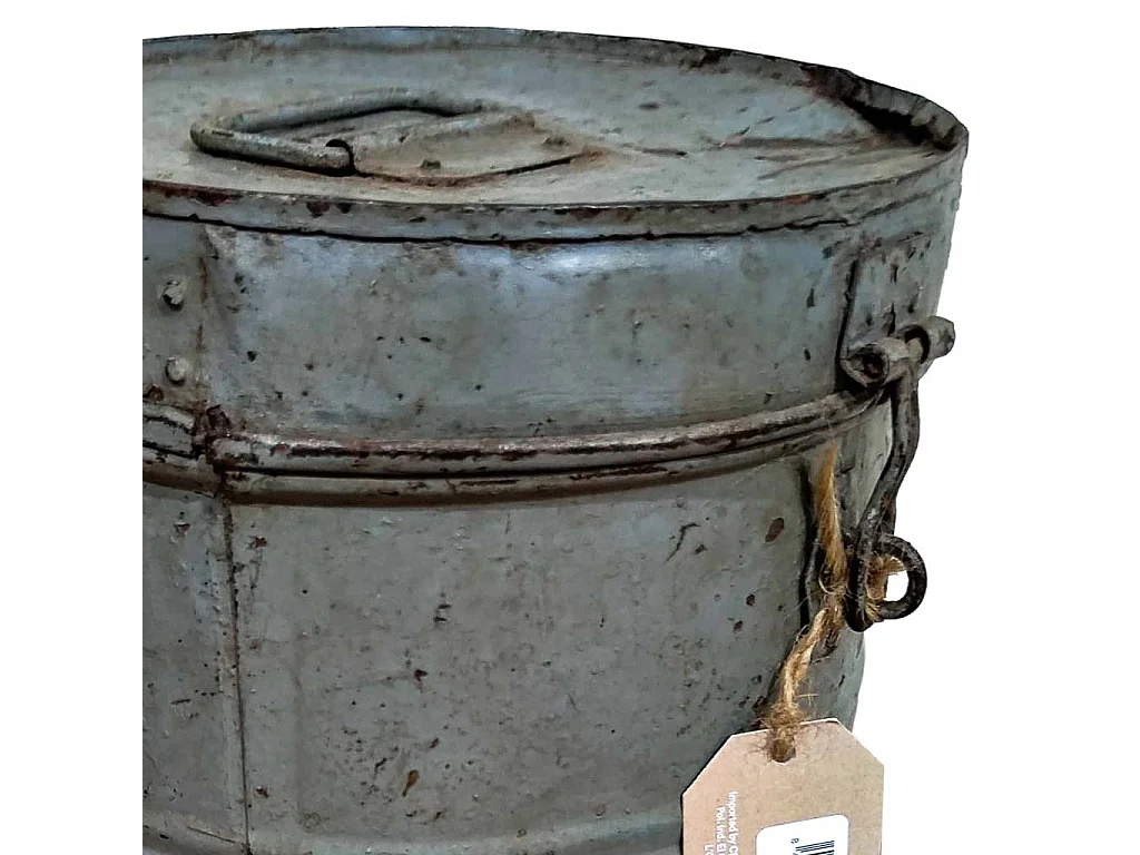 Fusto in metallo grigio 6x26x30h