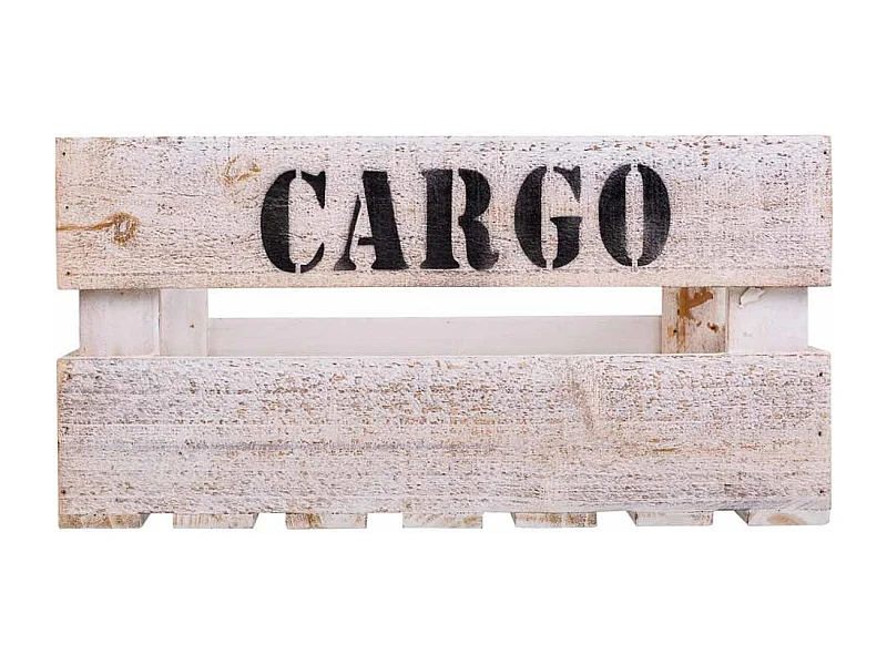 Conjunto de 3 caixas de madeira brancas