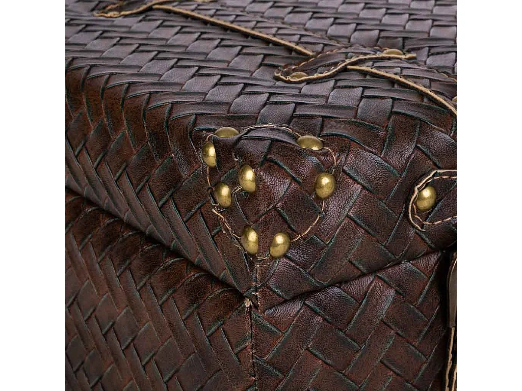 Valigia in similpelle marrone 44x16x30h