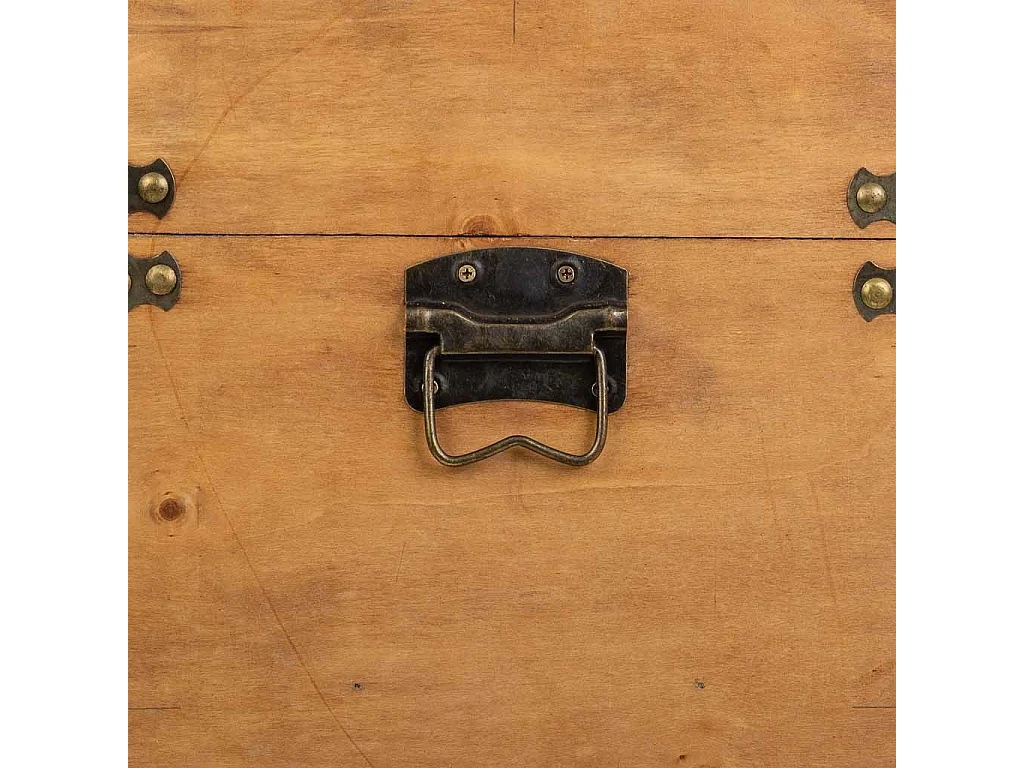 Brauner Flaschenkoffer aus Holz, 45x28x59h cm