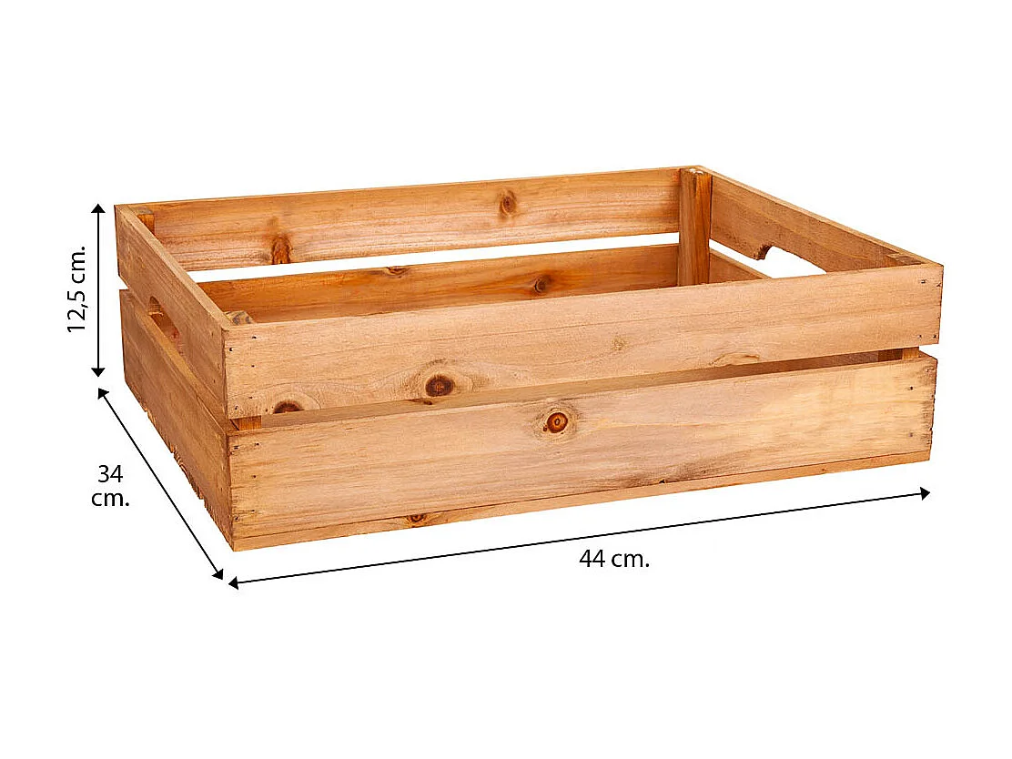 Braune Holzschublade 44x34x12,5h cm