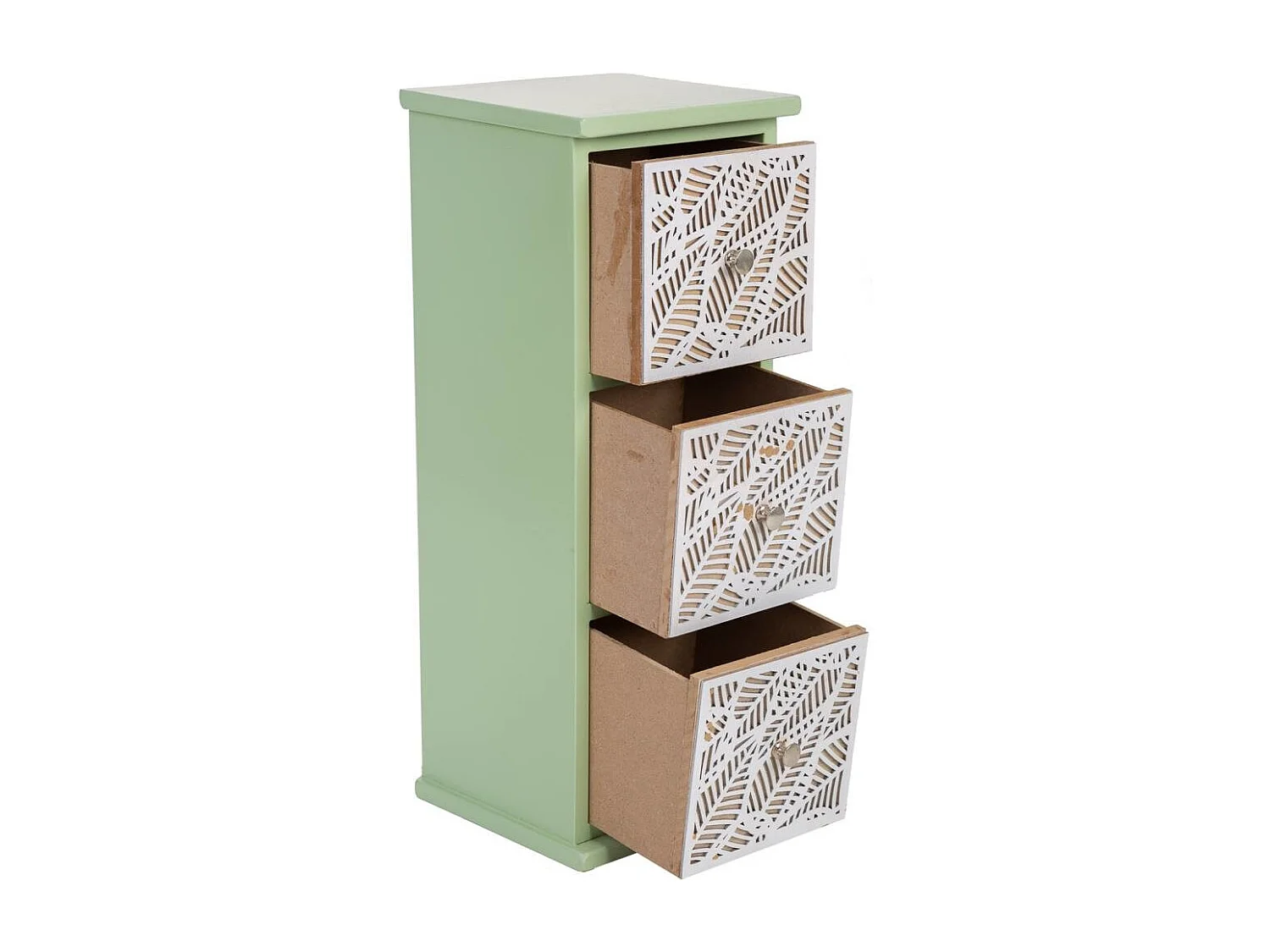 kleine grüne Organisationsbox 14,5x13x35,5h cm