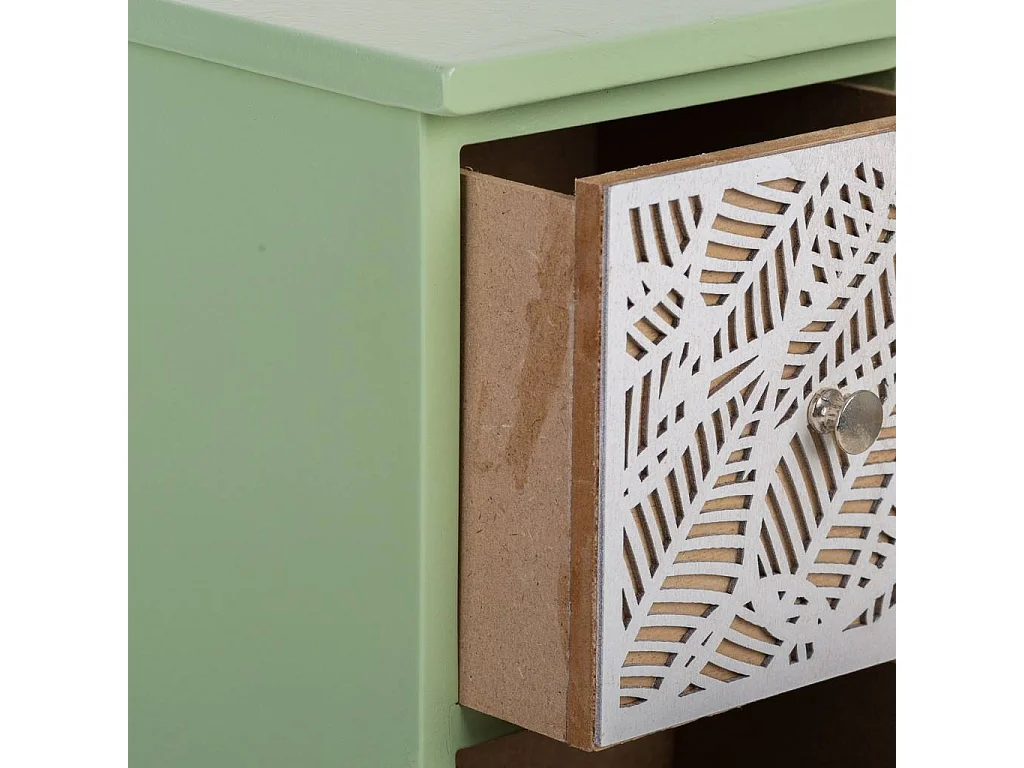 Petite boîte de rangement verte 14.5x13x35.5h