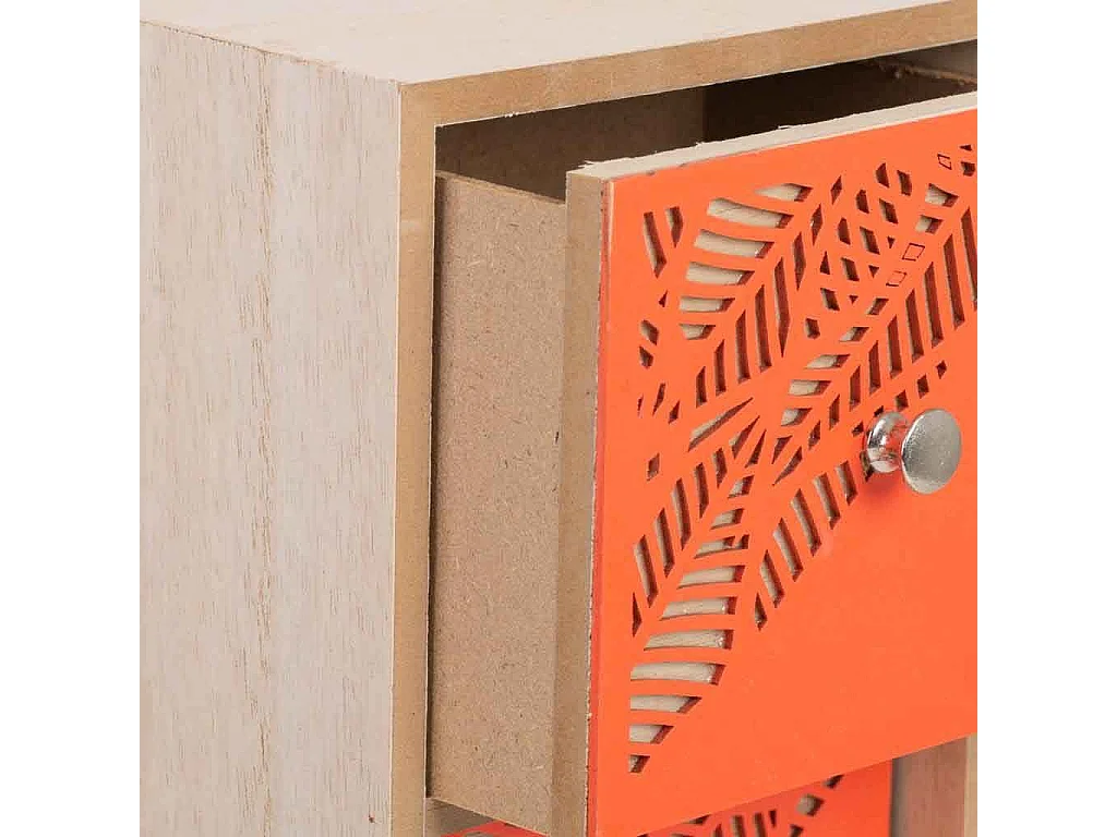 Kleine braune Organisationsbox 12x10x34h cm