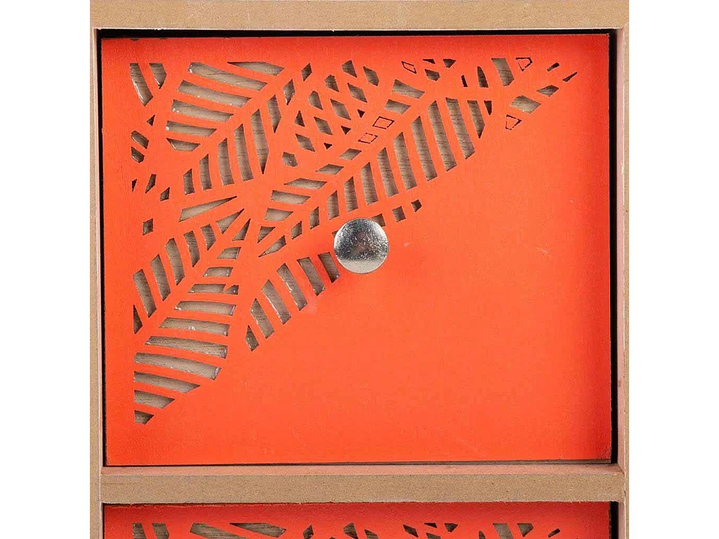 Kleine braune Organisationsbox 12x10x34h cm