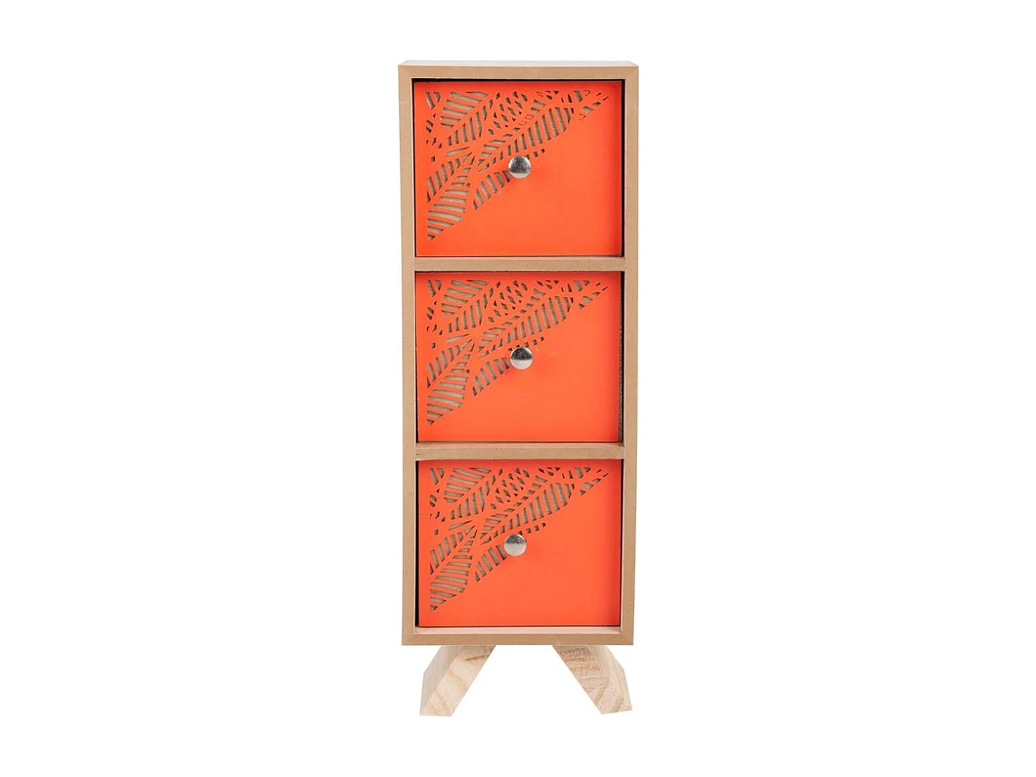 Caja organizadora marrón pequeña 12x10x34