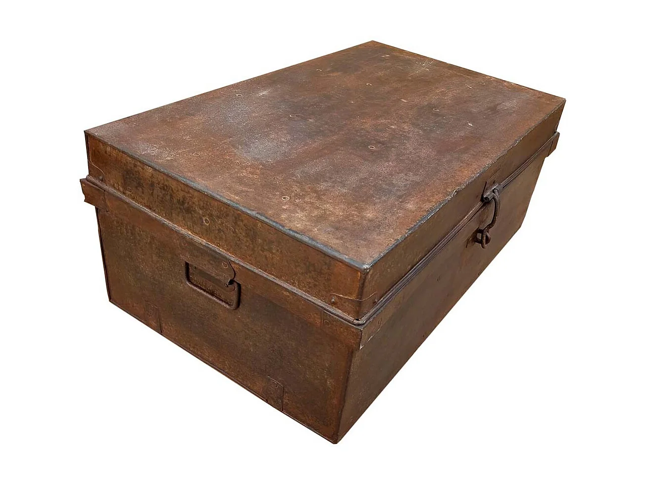 Valise en métal marron 69x42x27h