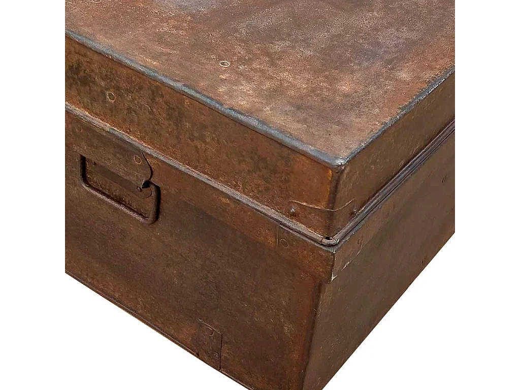 Valise en métal marron 69x42x27h