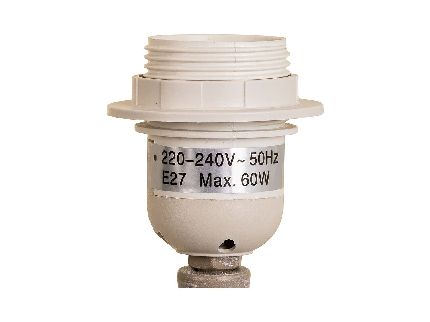 Stehleuchte aus grauem Metall, 38x38x155h cm