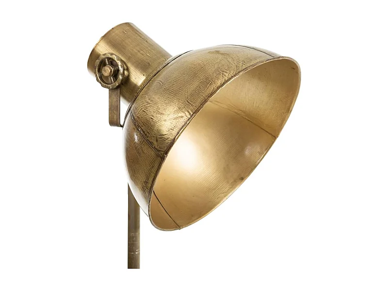 Lampe sur pied en métal couleur bronze 59x59x161h