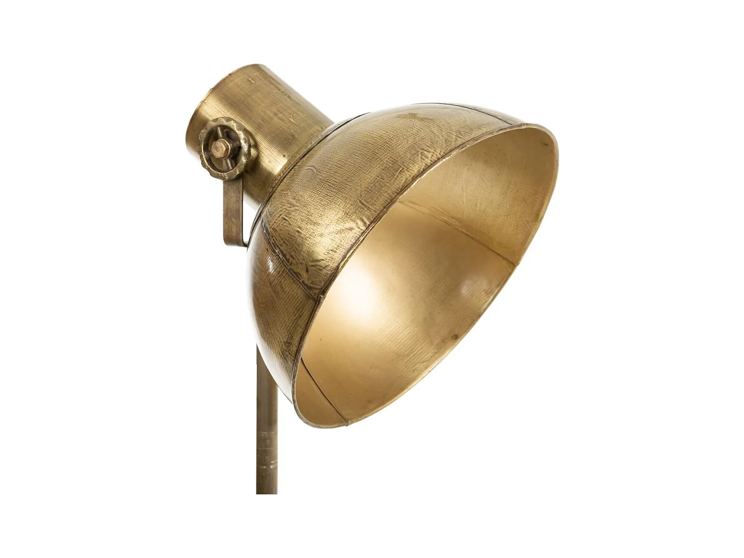 Lampe sur pied en métal couleur bronze 59x59x161h