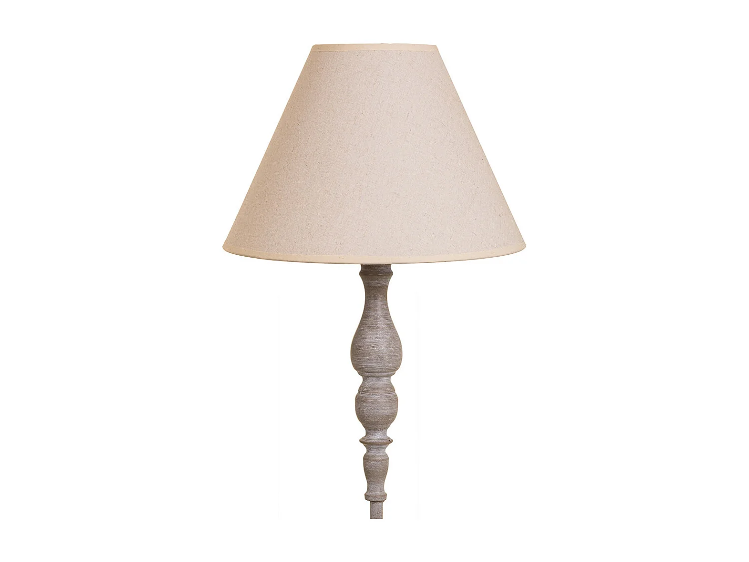 Lampe de pied en métal gris 38x38x155h