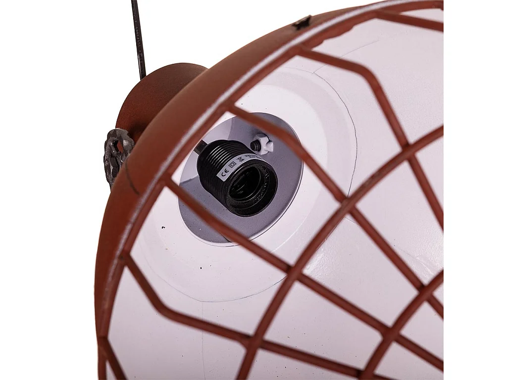 Candeeiro de pé em metal cinzento 36x36x127