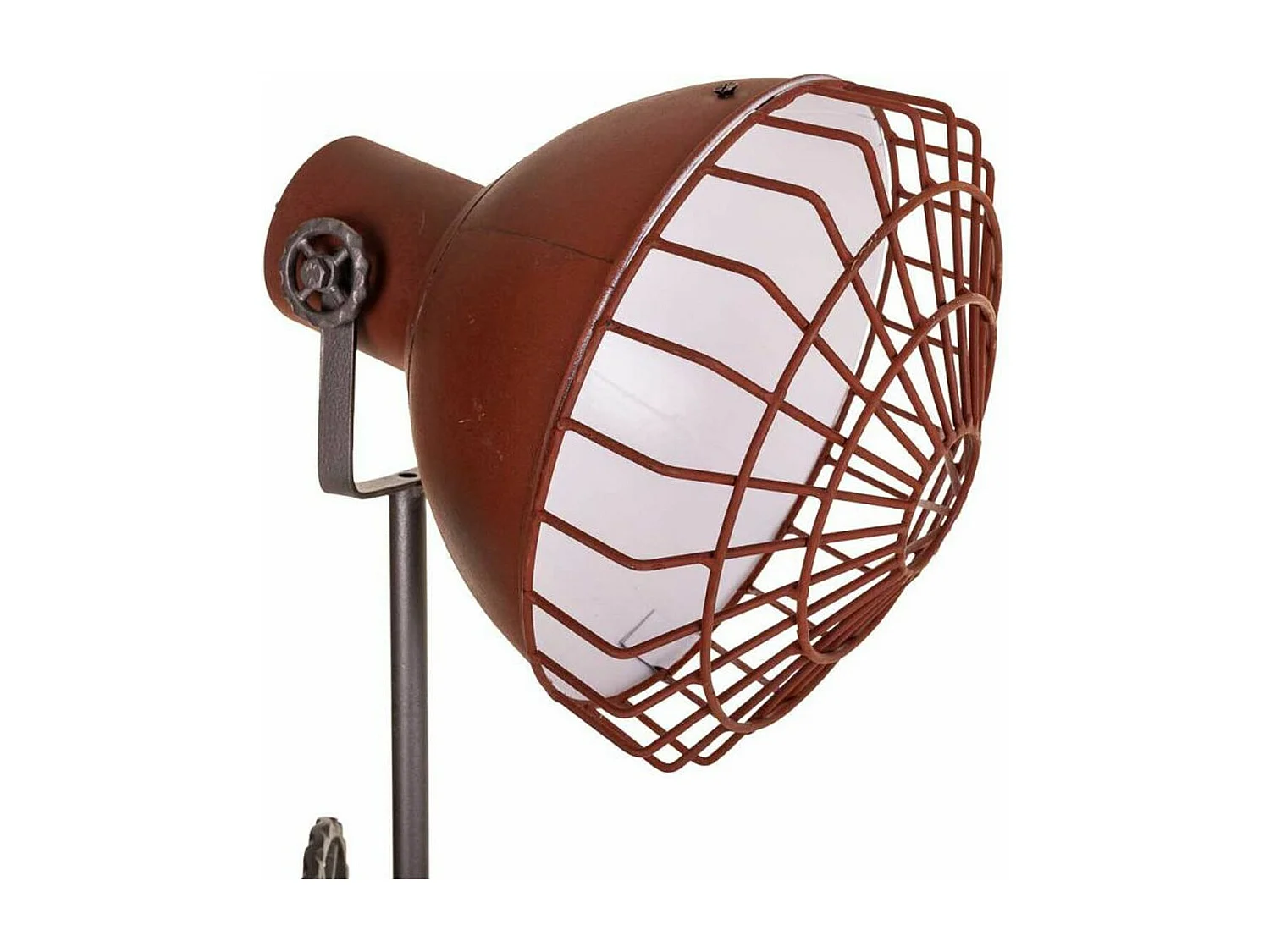 Candeeiro de pé em metal cinzento 36x36x127