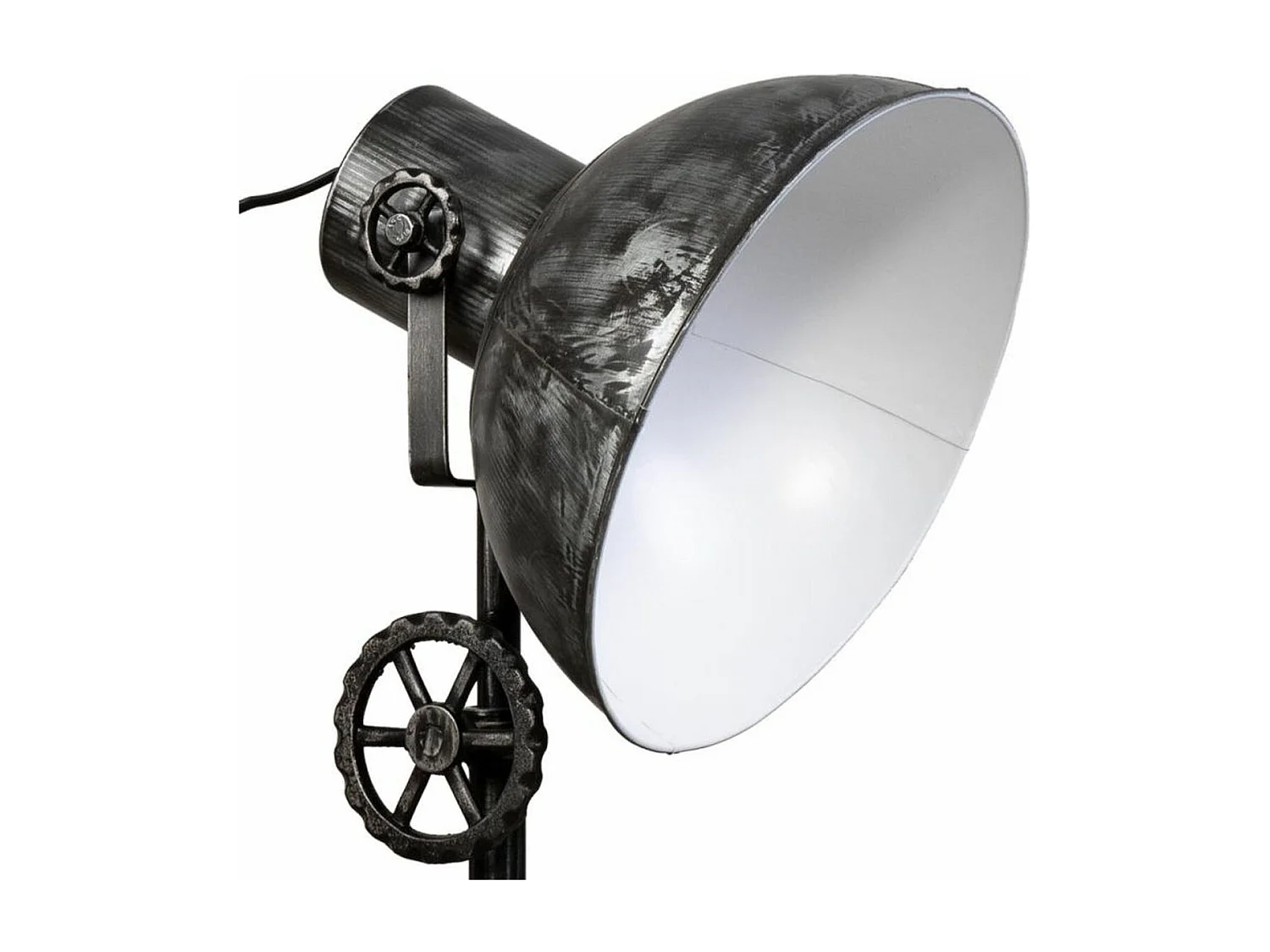 Lampada da terra in metallo nero 30x25x138h