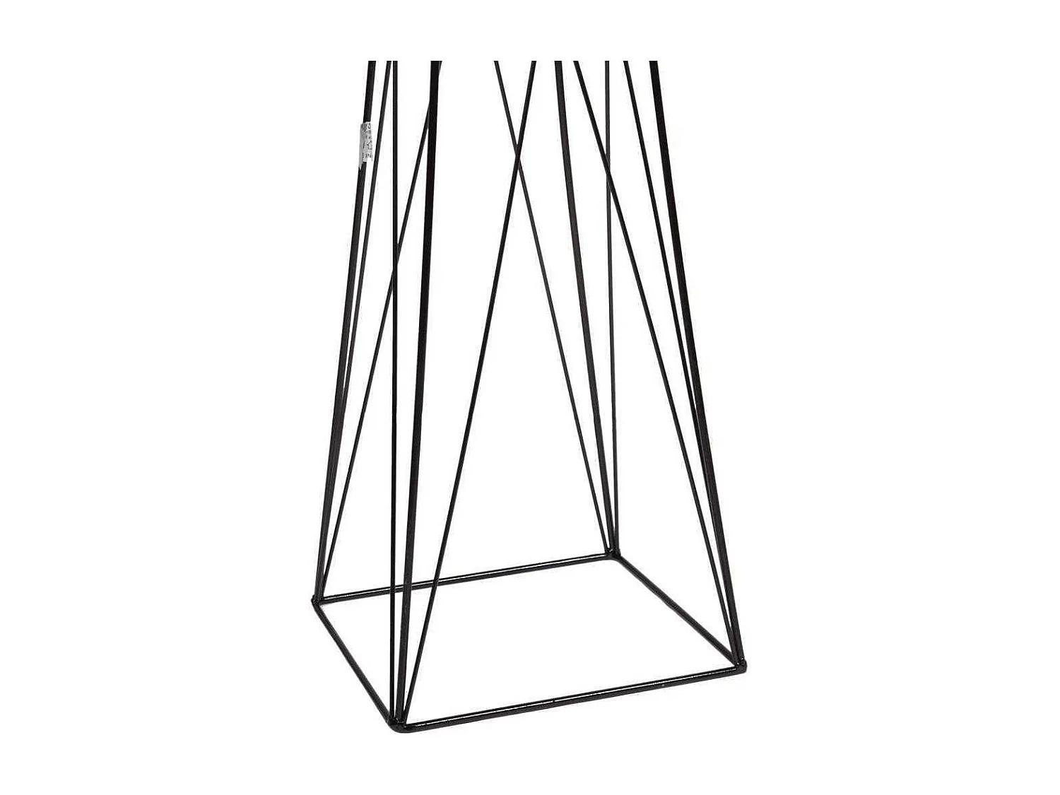 Lampada da terra nera 42x42x160h