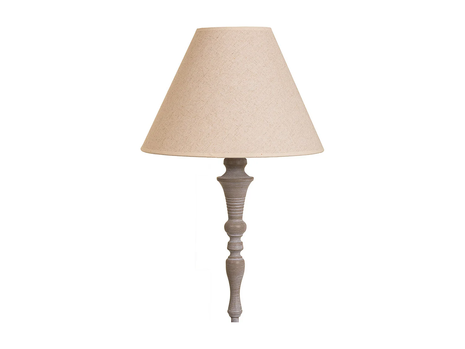 Lámpara de pie de metal gris 38x38x155