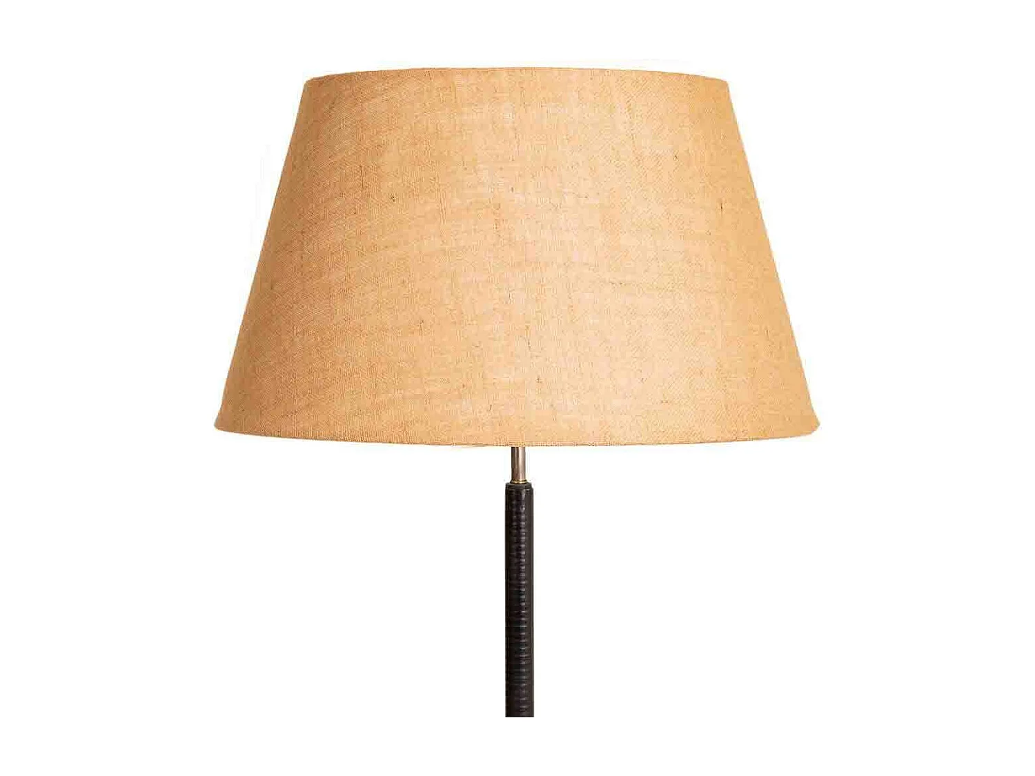 Candeeiro de pé de madeira e metal 47x47x140