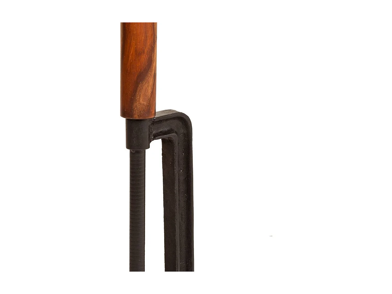 Candeeiro de pé de madeira e metal 47x47x140
