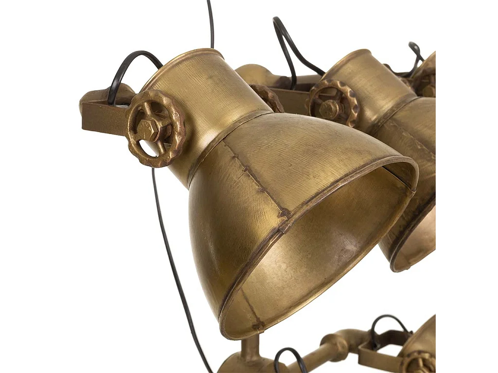 Candeeiro de pé em metal bronze 60x20x176