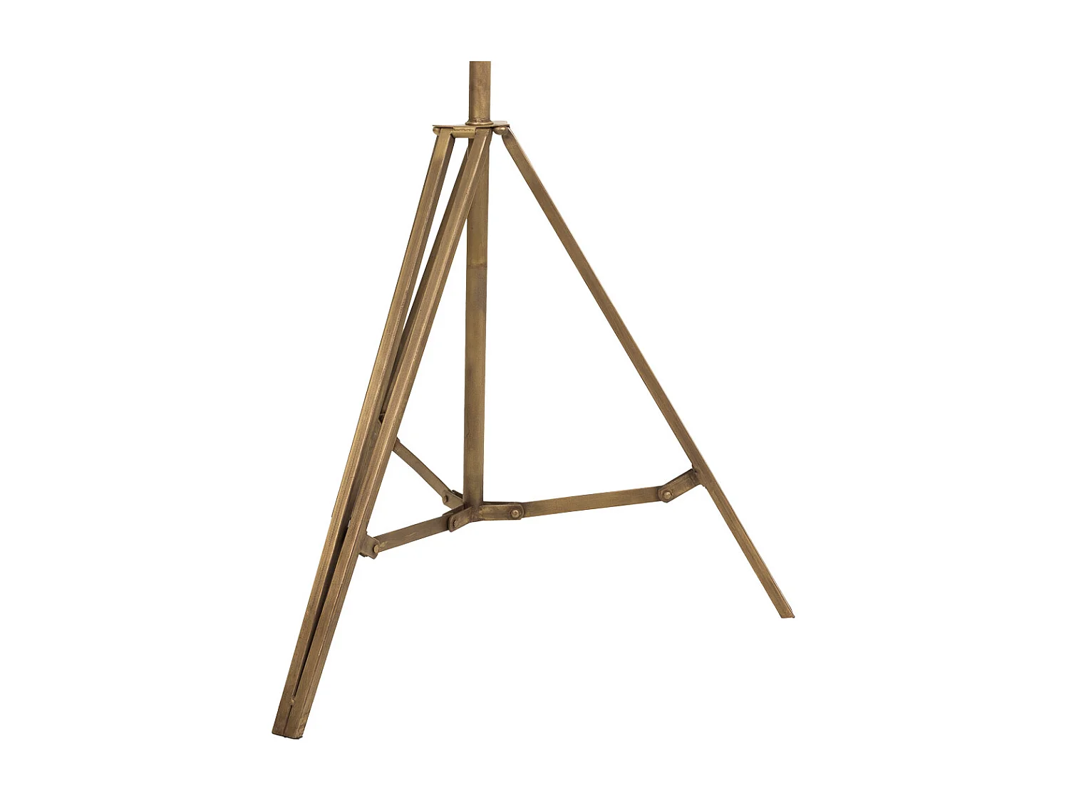 Candeeiro de pé em metal bronze 60x20x176