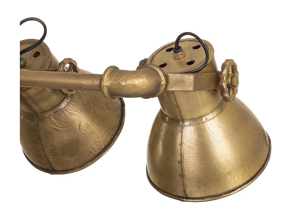 Bronzefarbene Metall-Stehleuchte 60x20x176h cm