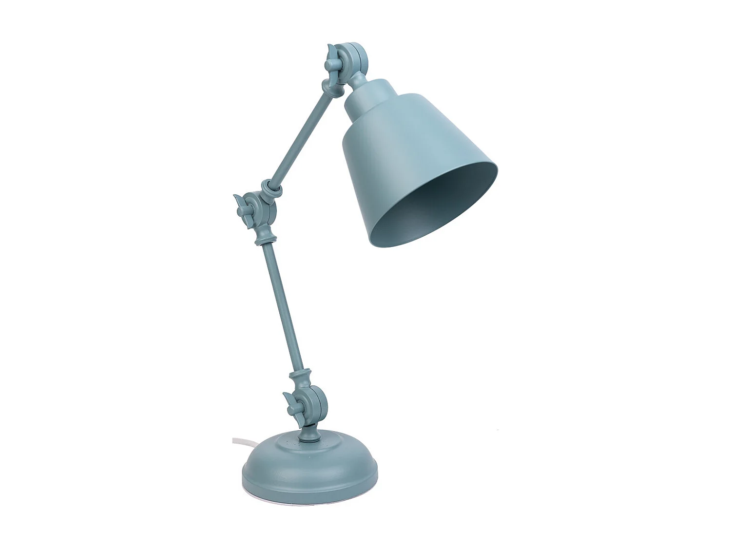 Candeeiro de mesa em metal cinzento 22x13x45