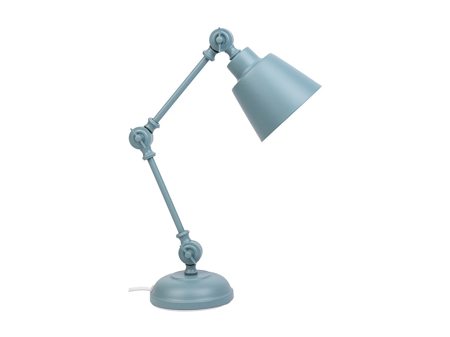 Candeeiro de mesa em metal cinzento 22x13x45