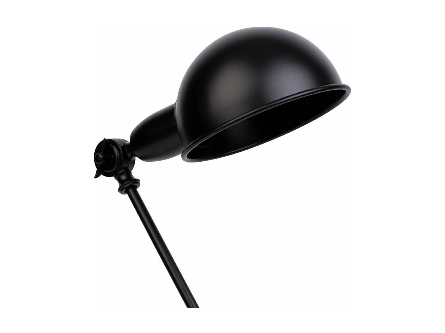 Candeeiro de mesa em metal preto 23x15x50