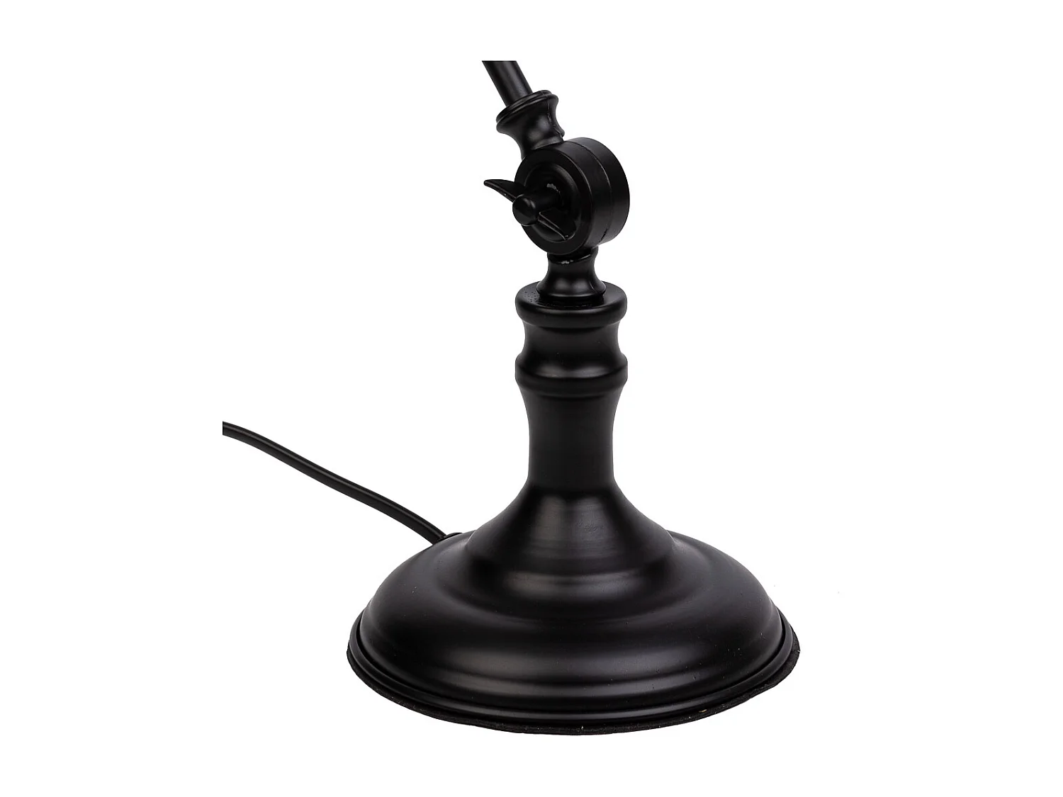 Candeeiro de mesa em metal preto 23x15x50