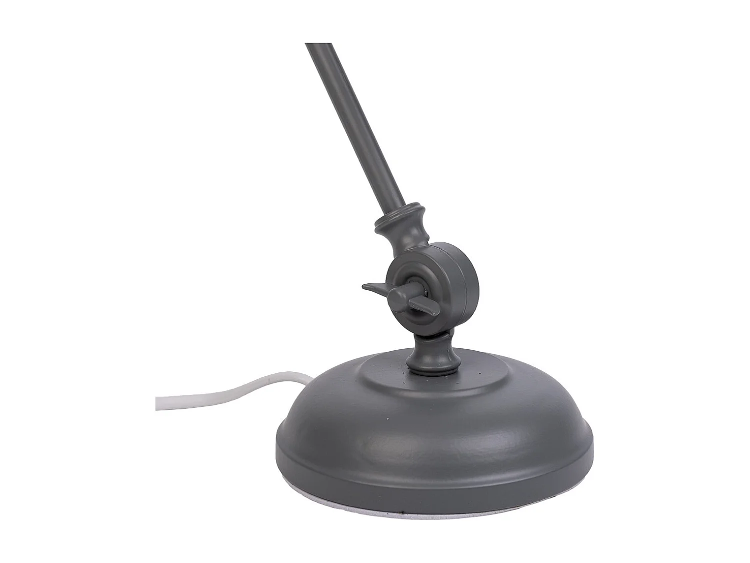 Graue Metalltischlampe 22x14x45h cm