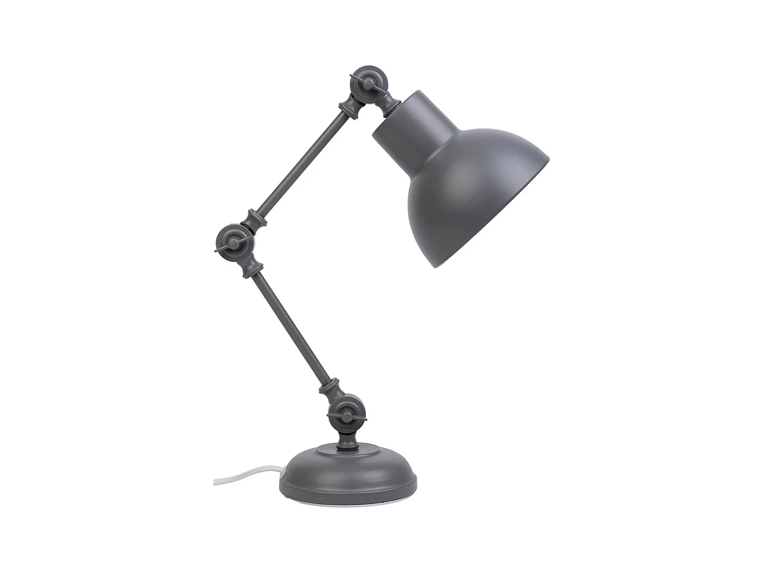 Lampe de bureau en métal gris 22x14x45h