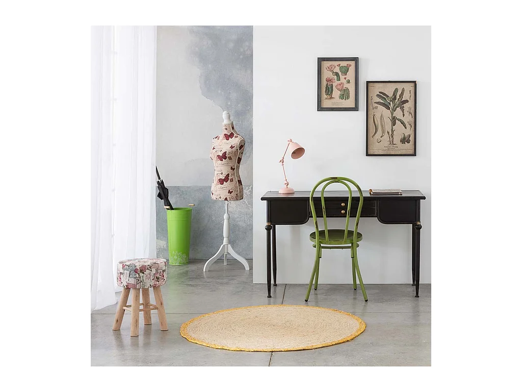 Lampada da tavolo in metallo rosa 22x13x45h