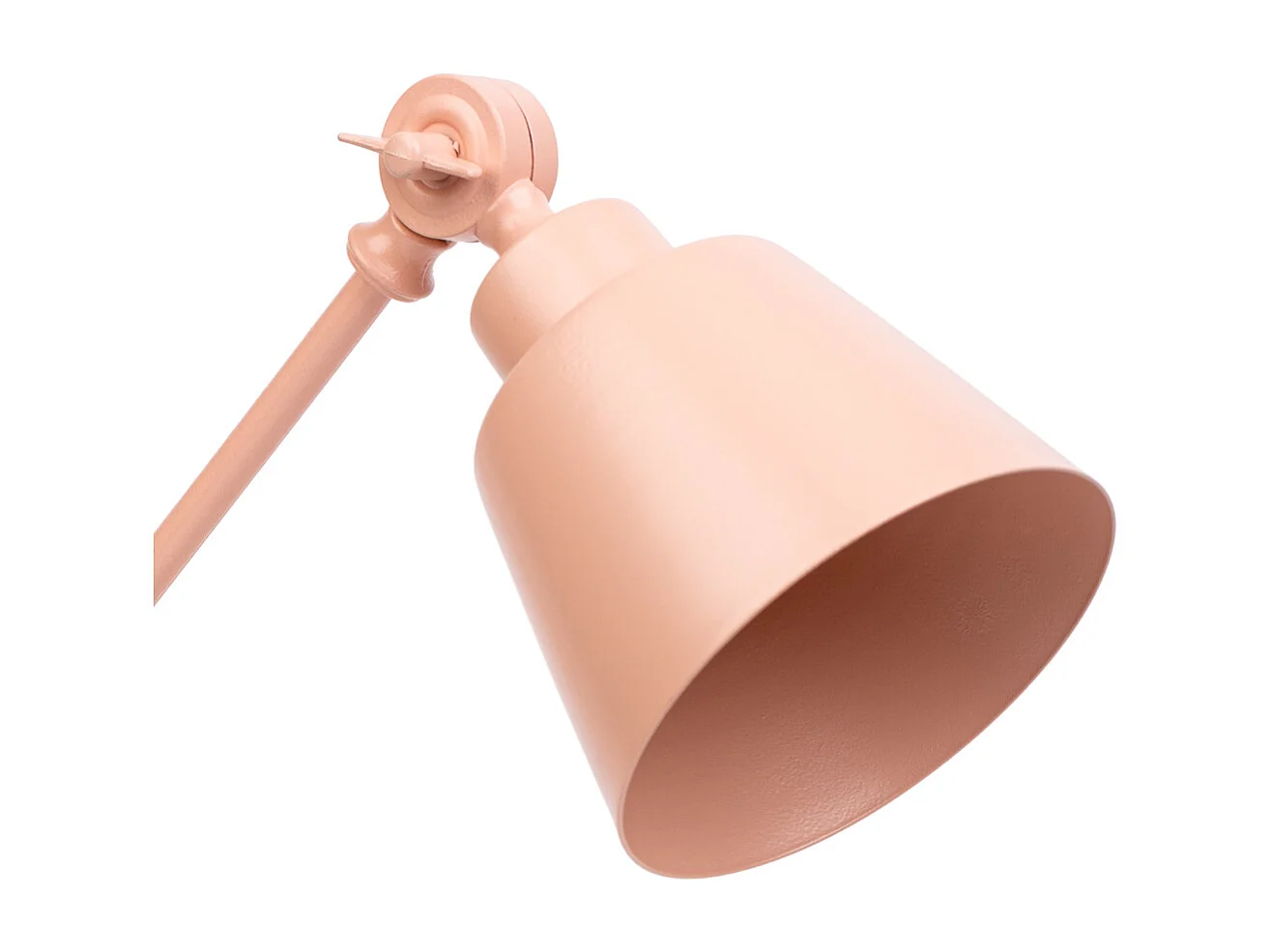 Lampe de bureau en métal rose 22x13x45h